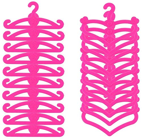 Miunana 20x Perchas de Plástico Rosado Ecorado con la Letra B y Corazón Accesorios con Ropa para 11.5 Pulgada 28 - 30 CM Muñeca Miunana 20x Perchas de Plástico Rosado Ecorado con la Letra B y Corazón Accesorios con Ropa para 11.5 Pulgada 28 - 30 CM Muñeca
