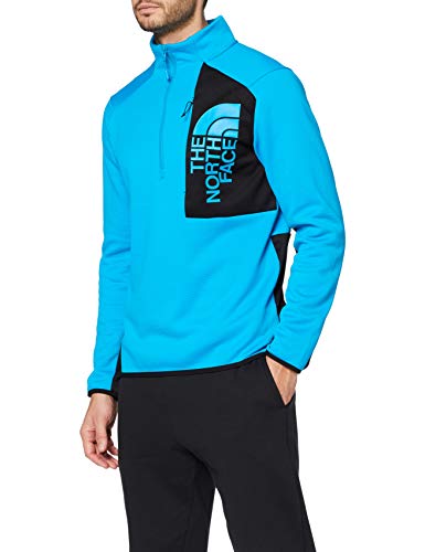 The North Face M Merak 1/4 Forro Polar, Hombre, Acoustic Blue/T, XL