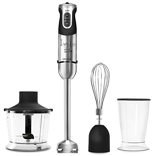 Cecotec Batidora de Mano Powerful Titanium 1000 Full Pie XL, 21 Niveles y Turbo, Recubrimiento de Titanio, 1000 W, 3 Accesorios Cecotec Batidora de Mano Powerful Titanium 1000 Full Pie XL, 21 Niveles y Turbo, Recubrimiento de Titanio, 1000 W, 3 Accesorios
