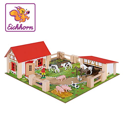 Eichhorn - Set de juego Little Farm, 21 piezas (100004304), 39x36 cm Eichhorn - Set de juego Little Farm, 21 piezas (100004304), 39x36 cm
