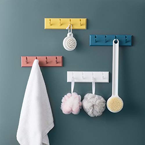 FemKey Perchero de Pared, 4 Piezas Gancho de Pared Plegable, Ganchos Adhesivos para Pared Perchero Autoadhesivo No Perforado, 4 Ganchos Seguidos FemKey Perchero de Pared, 4 Piezas Gancho de Pared Plegable, Ganchos Adhesivos para Pared Perchero Autoadhesivo No Perforado, 4 Ganchos Seguidos
