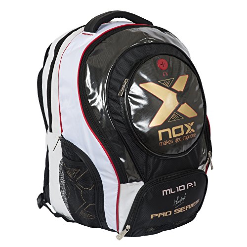 NOX Ml10 Pro P.1 Mochila de Pádel, Unisex Adulto, Blanco, Talla Única