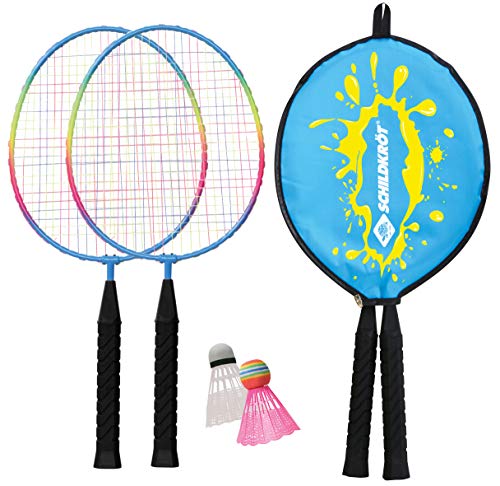 Schildkröt Set de Badminton Junior, 2 Raquetas Cortas 45,5 cm, 2 Volantes, en una Funda 3/4, 970901