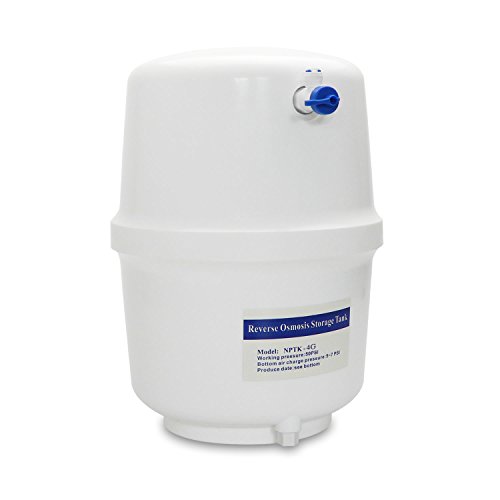 smardy 4 galones (15,14 litros) depósito de agua tanque + Grifo de cierre para la manguera de agua (1/4") RO sistema de ósmosis inversa