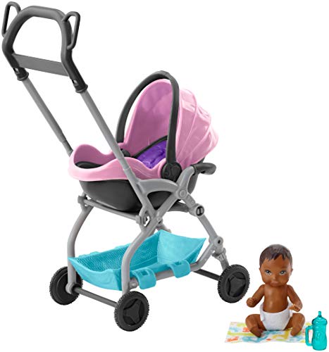 Barbie Skipper - Cochecito con muñeco de bebé y accesorios (Mattel FXG95) , color/modelo surtido