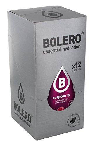 Bolero Bebida Instantánea sin Azúcar, Sabor Frambuesa - Paquete de 12 x 9 gr - Total: 108 gr Bolero Bebida Instantánea sin Azúcar, Sabor Frambuesa - Paquete de 12 x 9 gr - Total: 108 gr