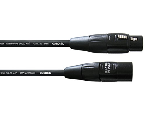 Cordial CIM 1,5 FM - Cable para micrófono (conector XLR hembra a conector XLR macho, longitud: 1,5 m)