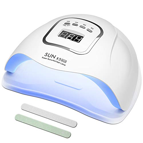 Lámpara de Uñas UV LED 150 W Curado de Esmalte de Gel Secador de Uñas Rápido con Función de Temporización - 10S / 30S / 60S / 99S