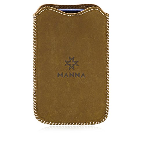 Manna Funda Universal de Piel móviles de 4' como Galaxy S3 Mini, S4 Mini, Xperia Z1 Compact, Z2 Compact, Z3 Compact, iPhone 4, iPhone 5, iPhone 5SE, Moto E | Piel Genuina Marrón Manna Funda Universal de Piel móviles de 4' como Galaxy S3 Mini, S4 Mini, Xperia Z1 Compact, Z2 Compact, Z3 Compact, iPhone 4, iPhone 5, iPhone 5SE, Moto E | Piel Genuina Marrón