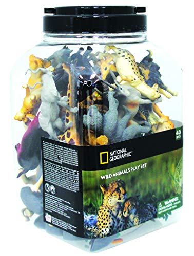 national geoghafic Play Set Bote de 40 Piezas Animales Salvajes national geoghafic Play Set Bote de 40 Piezas Animales Salvajes