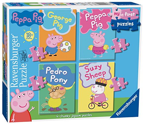 Ravensburger My First Puzzle, Peppa Pig (2, 3, 4 y 5 Piezas) Puzzles de Sierra
