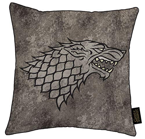 Juego de Tronos - Cojin de la casa Stark de 40 x 40 cm Juego de Tronos - Cojin de la casa Stark de 40 x 40 cm