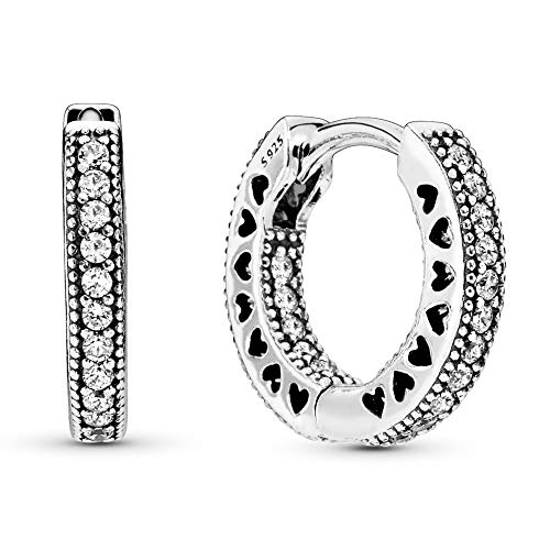 Pandora Pendientes de aro Mujer plata - 296317CZ Pandora Pendientes de aro Mujer plata - 296317CZ