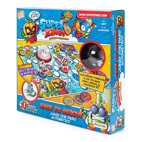 SuperZings- Professor K Juego de Mesa – Race to Rescue-Castellano (CEF21651), Multicolor (Cefa Toys 21651) , color/modelo surtido SuperZings- Professor K Juego de Mesa – Race to Rescue-Castellano (CEF21651), Multicolor (Cefa Toys 21651) , color/modelo surtido