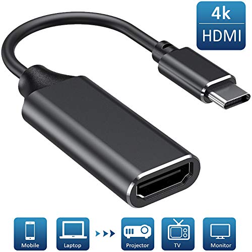 DIWUER Adaptador USB C a HDMI, USB Tipo C a HDMI 4K Cable Salida de Video y Audio para Thunderbolt 3 / MacBook Pro/iPad Pro/Huawei Mate30 20 10/ P30 20/ Samsung S8 S9 S10/ Note 8 9 Plug and Play