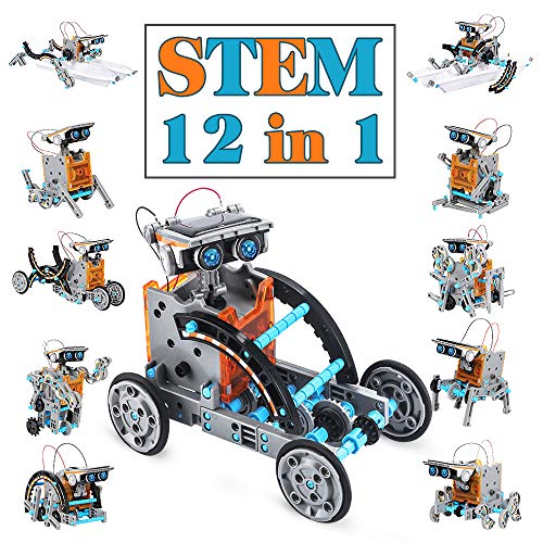 Juguetes Stem para niños de 8 años Kit de Robot Solar 12 en 1 Aprendizaje Educativo Ciencia Construcción de Juguetes con alicates para niños de 8-12 años Juguetes Stem para niños de 8 años Kit de Robot Solar 12 en 1 Aprendizaje Educativo Ciencia Construcción de Juguetes con alicates para niños de 8-12 años