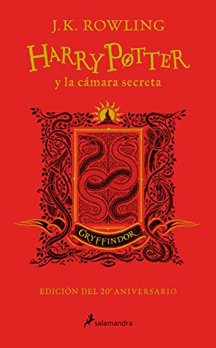 Harry Potter y la c#mara secreta (edici#n Gryffindor del 20# aniversario) (Harry Potter 2): Rojo