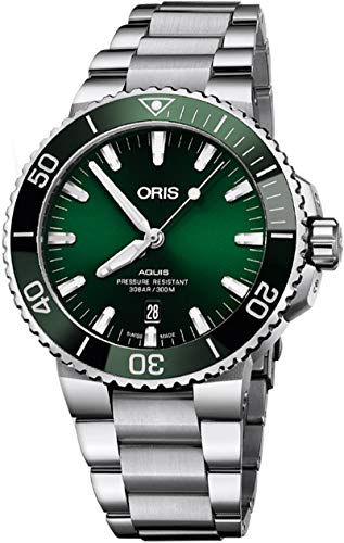 Oris Aquis Date Green Dial 43,5 mm Reloj de acero para hombre – Referencia: 01 733 7730 4157-07 8 24 05PEB
