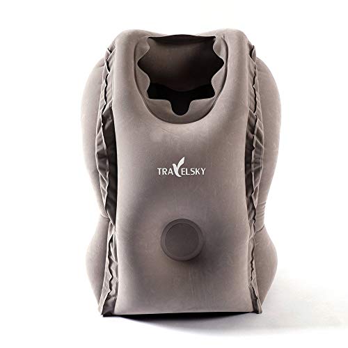 OTO Almohada De Viaje Inflable - Aplicable para Aviones Vuelo Largo Vuelo/Viaje En Tren/Despiece De La Oficina - 10 S Inflado/Desinflado Rápidamente, Portátil - Gris, Azul,Gray OTO Almohada De Viaje Inflable - Aplicable para Aviones Vuelo Largo Vuelo/Viaje En Tren/Despiece De La Oficina - 10 S Inflado/Desinflado Rápidamente, Portátil - Gris, Azul,Gray