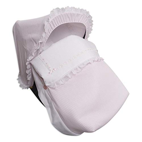 Babyline Saco Grupo 0 Con Capota Y Cubre Arnés Line Rosa - Sacos para dormir, niñas Babyline Saco Grupo 0 Con Capota Y Cubre Arnés Line Rosa - Sacos para dormir, niñas
