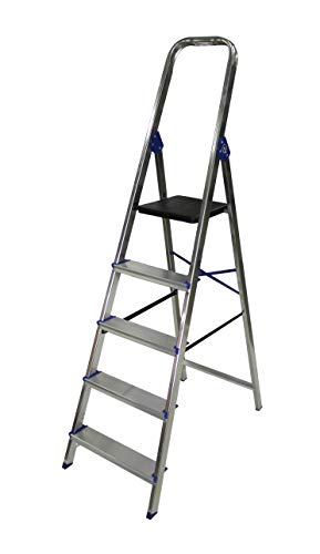 Escalera domestica de aluminio Altipesa (Aluminio, 5 PELDAÑOS) Escalera domestica de aluminio Altipesa (Aluminio, 5 PELDAÑOS)