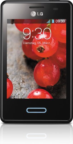LG Optimus L3 II (E430) - Smartphone libre Android (pantalla 3.2", cámara 3.2 Mp, 4 GB, 1 GHz, 512 MB RAM), negro (importado)
