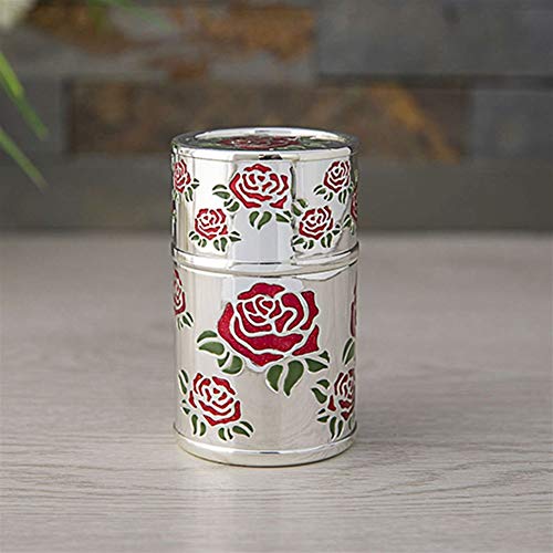 QTWL Caja palillo de Dientes Alessi artesanales de Metal Bote de té de decoración for el hogar Creativo cilíndricos Verde Retro de Europa (Color : B)