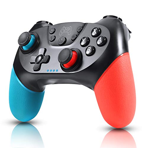 Zexrow Mando para Nintendo Switch, Mando Pro Controller Mando pc Inalambrico con Función Gyro Axis/Dual Shock y Turbo Compatible con Nintendo Switch/Lite