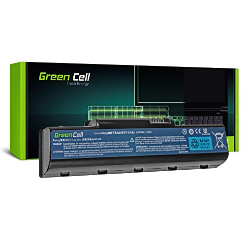 Green Cell® Standard Serie AS09A31 AS09A41 AS09A51 AS09A71 Batería para Acer/eMachines/Packard Bell/Gateway Ordenador (6 Celdas 4400mAh 11.1V Negro)