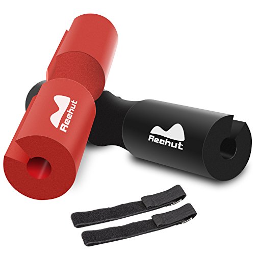REEHUT Barbell Squat Pad - Almohadilla de protección ergonómica Avanzada para Cuello y Hombros para Sentadillas, Sentadillas y Empuje de Cadera - Negro REEHUT Barbell Squat Pad - Almohadilla de protección ergonómica Avanzada para Cuello y Hombros para Sentadillas, Sentadillas y Empuje de Cadera - Negro