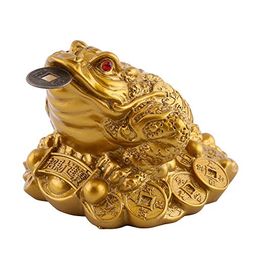 FTVOGUE Dinero Rana Feng Shui Chino Riqueza Afortunada Moneda Sapo Decoración de la Oficina En Casa Buen Regalo Afortunado Riqueza(6,5 X 6 X 5 Cm) FTVOGUE Dinero Rana Feng Shui Chino Riqueza Afortunada Moneda Sapo Decoración de la Oficina En Casa Buen Regalo Afortunado Riqueza(6,5 X 6 X 5 Cm)