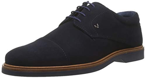 Martinelli Lenny 1384, Zapatos de Cordones Oxford para Hombre, Azul (Dark Blue 1384-1638X), 41 EU