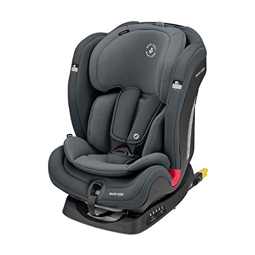 Maxi-Cosi Titan Plus Silla Coche bebé grupo 1/2/3 isofix, 9 - 36 kg, silla auto bebé reclinable con reductor, Clima Flow para el control de la temperatura, crece con el niño 9 meses- 12 años, graphite