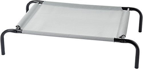 AmazonBasics - Cama para mascotas anticalor elevada, S, Gris AmazonBasics - Cama para mascotas anticalor elevada, S, Gris