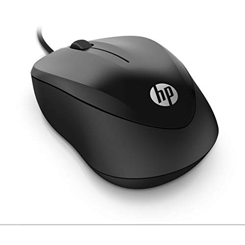 HP 1000 - Ratón con Cable, Negro