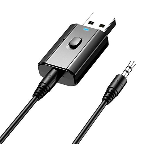 Rpanle Adaptador Bluetooth 5.0, Mini Receptor Bluetooth y Transmisor Bluetooth 5.0 2 en 1 Adaptador de Dongle Bluetooth con Audio Inalámbrico 3.5MM Cable para PC/TV/Auriculares/Altavoces/Radio Rpanle Adaptador Bluetooth 5.0, Mini Receptor Bluetooth y Transmisor Bluetooth 5.0 2 en 1 Adaptador de Dongle Bluetooth con Audio Inalámbrico 3.5MM Cable para PC/TV/Auriculares/Altavoces/Radio