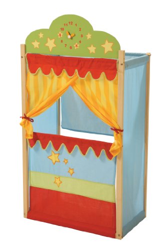 Teatro de guiñol roba, teatro de guiñol con reloj, Teatro en madera maciza reccubierto con telas, Teatro de guiñol roba, teatro de guiñol con reloj, Teatro en madera maciza reccubierto con telas,