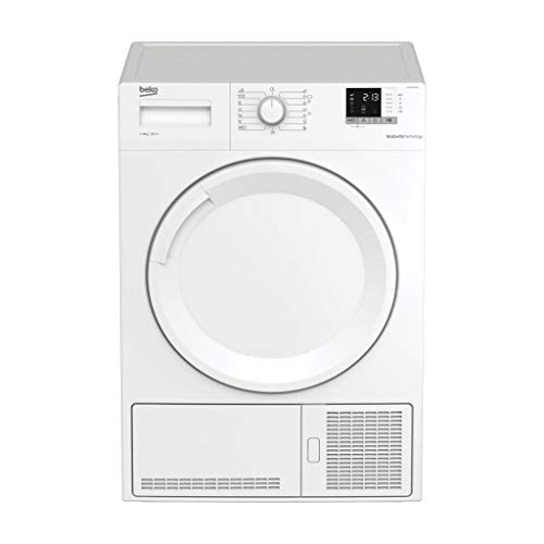 BEKO DHS 8412 PA0 - Secadora (Independiente, Carga frontal, Bomba de calor, Blanco, Botones, Giratorio, 102 L)