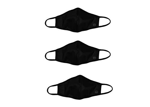 Pack de 3 Mascarillas Homologadas de Tela Reutilizable Negras