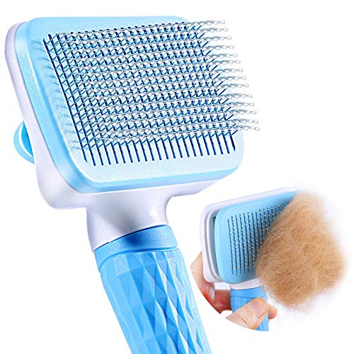 ACE2ACE Pets Cepillo Perros y Gatos, Autolimpiante Cepillos de Aseo para Mascotas, Peine para Perros Gatos y Mascotas con Puntos de Goma, Quitar el Exceso y Muerto de Pelo, No rascará la Piel ACE2ACE Pets Cepillo Perros y Gatos, Autolimpiante Cepillos de Aseo para Mascotas, Peine para Perros Gatos y Mascotas con Puntos de Goma, Quitar el Exceso y Muerto de Pelo, No rascará la Piel