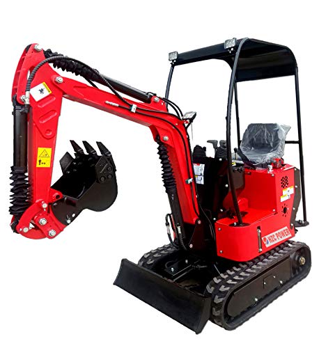 HZC Power BKB851K - Miniexcavadora con brazo giratorio y enfriador de aceite