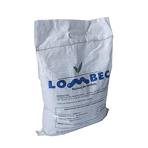 LOMBEC Humus de Lombriz, Saco 4Kg (6L). Fertilizante orgánico, vermicompost 100% Natural. ABONO ecológico Apto para Cualquier Cultivo. Ideal para huertos urbanos. … (4)