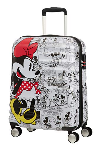 American Tourister Disney Wavebreaker - Maleta Infantil, Spinner S (55 cm - 36 L ), Multicolor (Minnie Comics White)