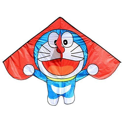 MxZas Cometa for los niños los niños de Doraemon línea de la Cometa Kite Juguetes voladores Accesorio de Nylon Cometa Parapente pájaro Cometa Jzx-n