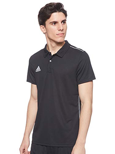 Adidas CORE18 POLO Polo shirt, Hombre, Black/ White, XL Adidas CORE18 POLO Polo shirt, Hombre, Black/ White, XL