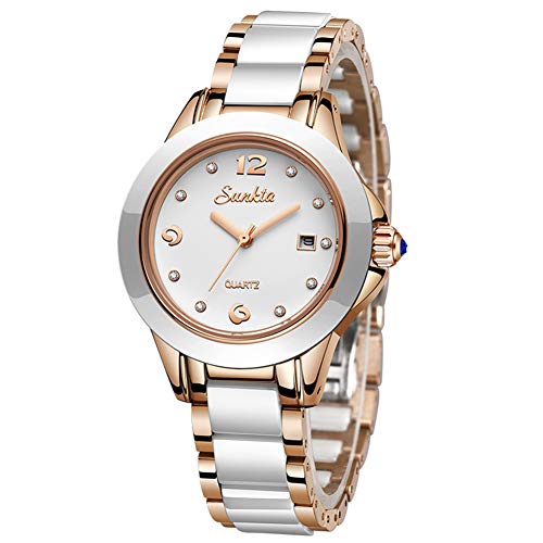 LIGE Moda Señoras Reloj de Pulsera Impermeable Cuarzo Reloj de Pulsera para Mujer Acero Inoxidable Pulsera Velar por Chica