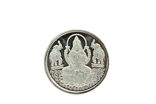 Rajasthan Gems Religious 999 - Moneda de plata fina con caja de regalo