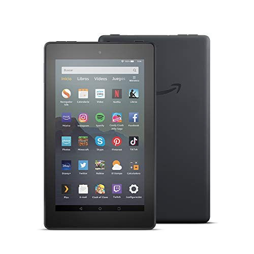 Tablet Fire 7, pantalla de 7'', 16 GB (Negro) - Incluye ofertas especiales Tablet Fire 7, pantalla de 7'', 16 GB (Negro) - Incluye ofertas especiales
