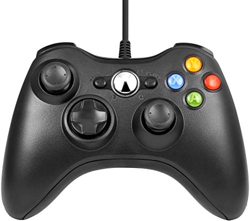 Xbox 360 Mando de Gamepad, Mando pc, Mando xbox 360 con Vibración, Controlador de Gamepad para Xbox 360 Mando para PC Windows XP/7/8/10 Xbox 360 Mando de Gamepad, Mando pc, Mando xbox 360 con Vibración, Controlador de Gamepad para Xbox 360 Mando para PC Windows XP/7/8/10