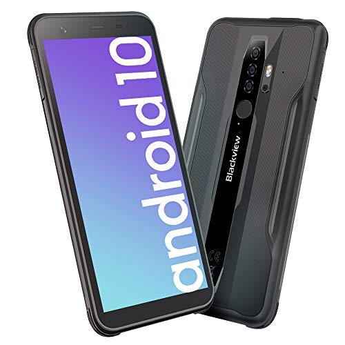 Móvil Resistente Outdoor 4G, Blackview BV6300 Pro Android 10 Telefono Movil Antigolpes, Helio P70 Octa-Cor 6GB+128GB, 5.7'' 11,6 mm Ultrafino, 16MP+13MP con Smart HDR, Dual SIM/GPS/NFC/Face ID